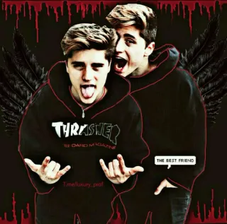 😍 7b125f47 TimeLuxury_prof 朋友, 舌头, 手势, 翅膀, 鞭挞者, 血 telegram sticker