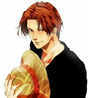 ☺️ 4b50eac5 Shanks One Piece Shanks, One Piece, anime, pirata, capitano, capelli rossi telegram sticker