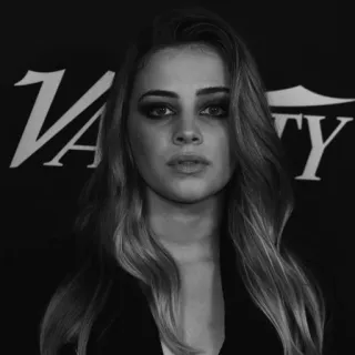 🕊 2b511220 woman, actress, portrait, black and white, Variety telegram sticker