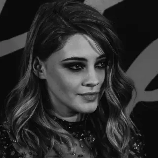 🕊 6b786a69 portrait, woman, actress, black and white, celebrity, female telegram sticker