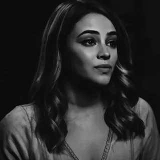 🕊 c23c48f8 portrait, woman, black and white, hairstyle, person, female telegram sticker