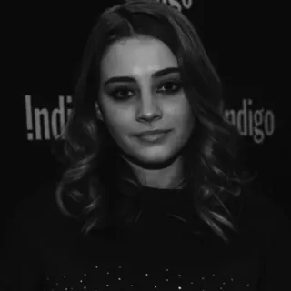 🕊 daffb4bc portrait, woman, celebrity, monochrome, black and white, headshot telegram sticker