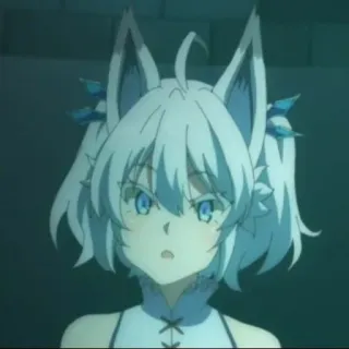 💙 121de4ae アニメ, 猫耳, 獣耳, カートゥーン, 漫画 telegram sticker