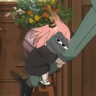 ➖ 370150da Pepe the Frog ミーム, ペペ, カエル, インターネット文化, ステッカー, イラスト telegram sticker