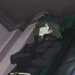 🌲 103da7db anime, guy, coat, male, character whatsapp sticker