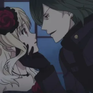 🌲 632801c4 anime, vampire, romance, dark, gothic, mystery whatsapp sticker