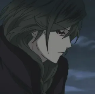 🌲 ffd6af2f anime, manga, character, male, sad, melancholy whatsapp sticker