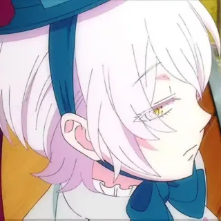 🌸 39caea7e อนิเมะ, ตัวละคร, ผมขาว, หมวก, ภาพประกอบ telegram sticker