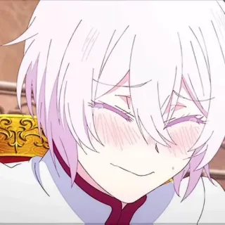 🌸 77d71c53 อนิเมะ, ตัวละคร, ผมขาว, ยิ้ม, มังงะ telegram sticker