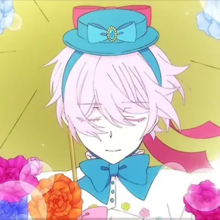 🌸 ea43428a อนิเมะ, ตัวละคร, ดอกไม้, สีพาสเทล, น่ารัก, ดิจิทัลอาร์ต telegram sticker