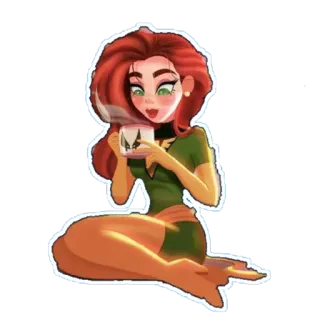 ☕️ 6c99d227 Jean Grey Jean Grey, X-Men, Marvel Comics, Mutant, Télépathe, Phénix telegram sticker