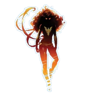 😶 8e78b61f Dark Phoenix Marvel, X-Men, Super-héros, Jean Grey, Force Phénix telegram sticker