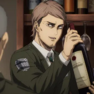 🐎 5614dacf Jean Kirschtein Attack on Titan Anime, Postać, Wino, Atak Tytanów, Jean Kirstein telegram sticker