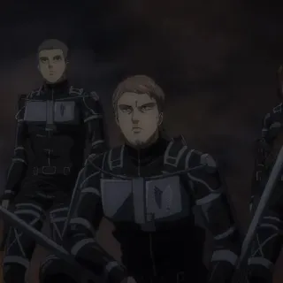 🐎 f2498ff1 Attack on Titan attack on titan, anime, wojsko, żołnierz, przemoc, animacja telegram sticker