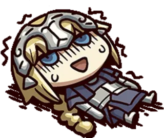 💀 a7b7ec3a Jeanne d'Arc anime, chibi, cute, fate, archer telegram sticker