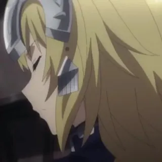 ↙️ e461c98e anime, armor, blonde, character telegram sticker