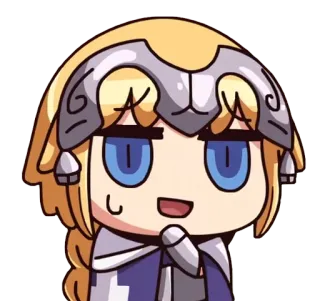 😓 e52f6046 Jeanne d'Arc (Alter) Fate/Grand Order anime, chibi, fate, rpg telegram sticker