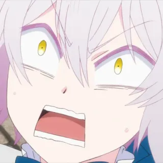 😨 aee2ab75 anime, impactado, asustado, chica anime telegram sticker