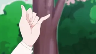 🤍 065710da Shaka, Geste main, Hang loose, Aloha telegram sticker