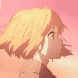 😊 36e0fa8e Fille anime, Dessin animé, Portrait, Coucher de soleil telegram sticker