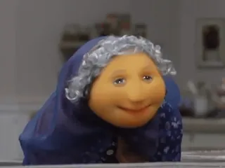 🤍 9162e90d marionnette, grand-mère, poupée, vintage, personne âgée, vieille femme telegram sticker