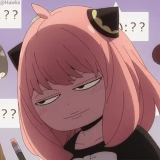 😏 e9c734a0 Anya Forger Spy x Family Anya, Spy x Family, animé, dessin animé, suffisant, drôle telegram sticker