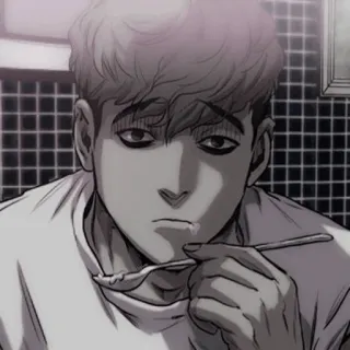 🗞 5acd8271 Killing Stalking Killing Stalking, Manhwa, Gore, Horror, Psico, Yoonbum telegram sticker