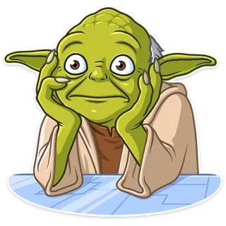 🙄 6b743402 Yoda Star Wars Yoda, Star Wars, Jedi, Master Yoda, wise, green telegram sticker