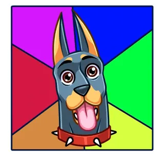 ☺️ 9d3770dc pies, zwierzę, naklejka, kreskówka, słodki telegram sticker