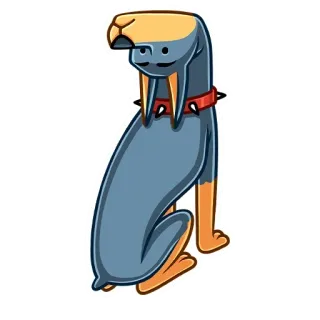 🙃 c797c6c6 chien, dessin animé, animal, animal de compagnie telegram sticker