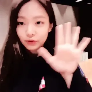 🎀 00a90a85 女性, 人, 手, 波 telegram sticker