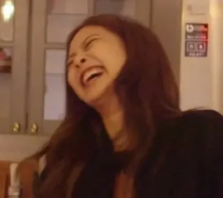 💫 9d8de15a 笑い, 女性, 表情, 幸せ, リアクション, 喜び telegram sticker