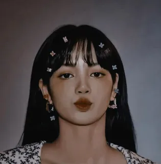 😙 579fe6e5 女人, 人物, 肖像, 头发, 脸, 美丽 telegram sticker