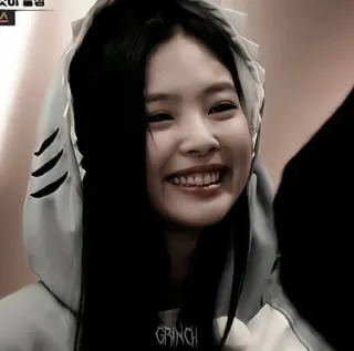 ✨ ad8d808e GRINCH человек, улыбка, толстовка, черные волосы, милый, веселый, Гринч telegram sticker