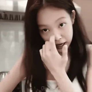 👻 db036020 woman, person, face, indoors whatsapp sticker