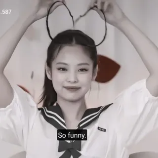 🍂 8ba50ab3 So funny. คน, ตลก, ยิ้ม, ผู้หญิง, หน้า telegram sticker