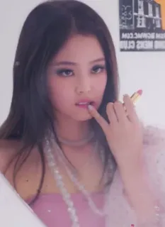 😐 15437d14 wanita, lipstik, kecantikan, mode, makeup, potret telegram sticker