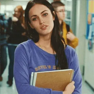 🍒 c46f136e Devil's Pit Megan Fox, film, scuola, attrice, libri telegram sticker