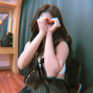 🎠 783e99e9 phụ nữ, cô gái, trái tim, tình yêu, cử chỉ whatsapp sticker