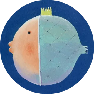 🐟 0cd7a959 pez, corona, lindo, animal, real whatsapp sticker