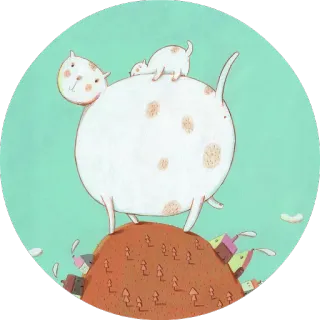 😸 2d2b7a1b gato, gatito, animales, dibujos animados, lindo whatsapp sticker