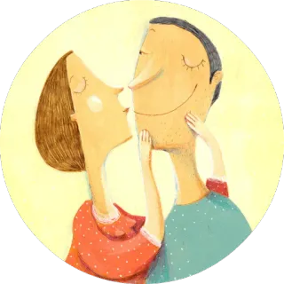 😘 84a78977 amor, beso, familia, pareja, romántico, juntos, cuidado whatsapp sticker