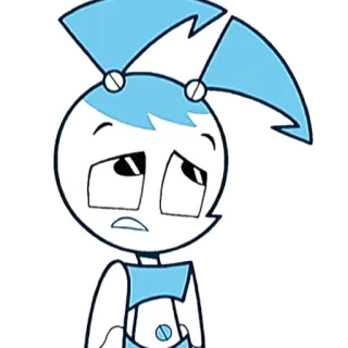 🤔 2d6acc0f Jenny Wakeman My Life as a Teenage Robot Dibujos animados, Robot, Personaje, Animación, Triste, Jenny Wakeman telegram sticker