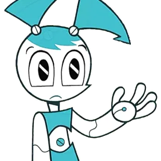 😯 41fa434d Jenny Wakeman My Life as a Teenage Robot Dibujos animados, Robot, Adolescente, Nickelodeon, Personaje, Animación telegram sticker