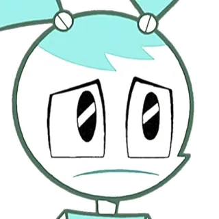 😒 5819b4f1 Jenny Wakeman My Life as a Teenage Robot Dibujos animados, Robot, Triste, Jenny Wakeman, Mi vida como robot adolescente telegram sticker