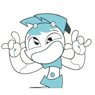 😈 8fa33120 Jenny Wakeman My Life as a Teenage Robot dibujos animados, robot, animado, Nickelodeon, Jenny Wakeman, mi vida como robot adolescente telegram sticker