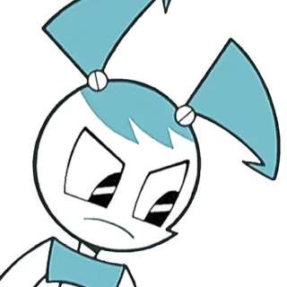 😠 aa487d2a Jenny Wakeman My Life as a Teenage Robot Dibujos animados, Robot, Adolescente, Jenny Wakeman, La robot adolescente telegram sticker