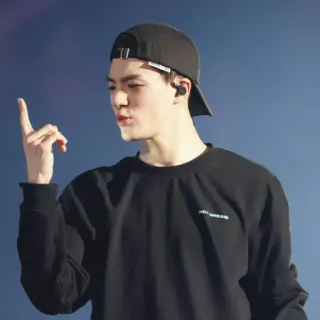 😎 4e1b649f JUST DREAM personne, homme, casquette, décontracté, rêve, chanteur whatsapp sticker