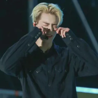 😎 dc1461ad pleurer, triste, émotion, homme, cheveux blonds, contrarié, expression whatsapp sticker