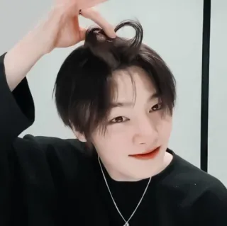 🦊 daa3b8f5 orang, gaya rambut, potret, selfie, kpop whatsapp sticker